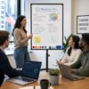 36x24 Inches Mobile Whiteboard, Rolling Magnetic Dry Erase Board