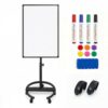 36x24 Magnetic Dry Erase Board on Wheels, Adjustable Height Easel Stand