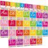 37 Pcs Colorful Alphabet Bulletin Board Set 26 Letters Flash Cards and 0-10 Number Cards Abc Alphabet Poster for Classroom Wall Blackboard Classrooms Decors Back to School Chalkboard Supplies