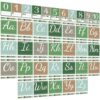 37 Pcs Eucalyptus Alphabet Bulletin Board Set 26 Letters Flash Cards and 0-10 Number Cards Sage Green ABC Alphabet Poster for Classroom Wall Playroom Bedroom Decor Back to School Wall Supplies