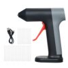 3.7V Hot Melt Glue Machine Kit 30s Fast Preheating Mini Glue Machine with 30Pcs Glue Sticks 2000mAh Rechargeable Battery for Crafts DIY Projects and Repairs (Orange)