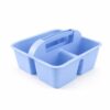 3 Compartment Desktop Organizer Caddy, Portable Plastic Storage Caddy with Handle, Multi Purpose Storage Bin for School Classroom Office Art Craft Supplies
