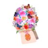 3D Birthday Card for Men Women Mom Dad Husband Wife Grandpa Son Daughter Light Up Bouquet Flower Cards Bouquet Greeting Card