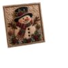 3D Christmas Fabric Poke Art Kit, Handmade Fabric Poke Art Kit, Vintage Holiday Handmade Decoration,DIY Christmas Craft for Adults & Beginner