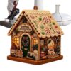 3D Christmas House Pearl Art Kit - DIY Rhinestone Painting | Wooden Board