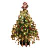 3D Crystal Bead Christmas Tree Making Kit, DIY Beaded Craft Set for Adults Beginners, Includes Colorful Beads, Ornament Charms, Metal Wire Frame, Angel Topper, Handmade Tabletop Holiday Decor Gift, B