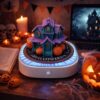3D Desk Calendar 2027 With Lights,Time Piece Calendar 3D Memo Pad Paper Art