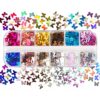 3D for Butterfly Sequins Glitter Flakes Colorful for Sparkle Glitter Sticker Decals Art Deco