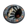 3D Haunted Staircase Rug Halloween Optical Illusion Area Mat，A：31.5 Inch