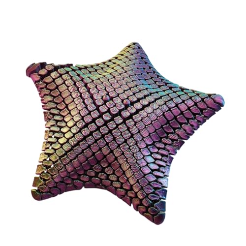 3 Dimensions Printed Starfishs, 3 Printed Animal Fidgets Toy for Stress Relief Desktop Decors Starfishs Statue Flexible Joint Articulated Fidgety Toy Realistic Hairless Figurines Statues