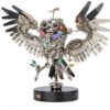 3D Metal Puzzle for Adults, 700+ Piece Mechanical Owl Model Kit with LED