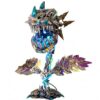 3D Metal Puzzle for Adults, Mechanical Plant Model Kit with LED, 400+PCS