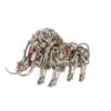 3D Metal Wild Boar Puzzle for Adults, DIY Mechanical Steampunk Bionic Animals Assembly Model Kit, Home Office Display & Collectible Gift (1100 Pieces)