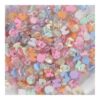 3D Mixed Random 26 Letter Acrylic Flat Charms Bulk, Colorful Bubble