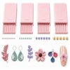 3D Print Clay Gel Ball Maker Tool,Nail Art Bead Roller for 3D Gel Flower (Pink)