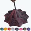 3D Printed Expanded Sensory Fidget Star - 2025 Sensory Fidget Star with Handle, Multi-Colored Whirling Spiral 3D Fidget Toy, Multiple Ways to Play for Adult Relieving Stress (Black Red,4.3in)