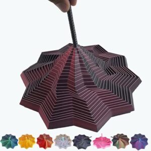 3D Printed Expanded Sensory Fidget Star - 2025 Sensory Fidget Star with Handle, Multi-Colored Whirling Spiral 3D Fidget Toy, Multiple Ways to Play for Adult Relieving Stress (Black Red,4.3in)