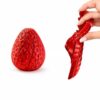 3D Printed Twisty Strawberry Fidget Toy Transforming Spiral Red