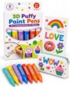 3D Puffy Paint Pens Heat Activated Bubble Art Markers for Kids 6/12 Colors