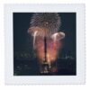 3dRose Fireworks, Eiffel Tower, Paris, France - EU09 ABA0106 - Alex Bartel 16x16 inch Quilt Square
