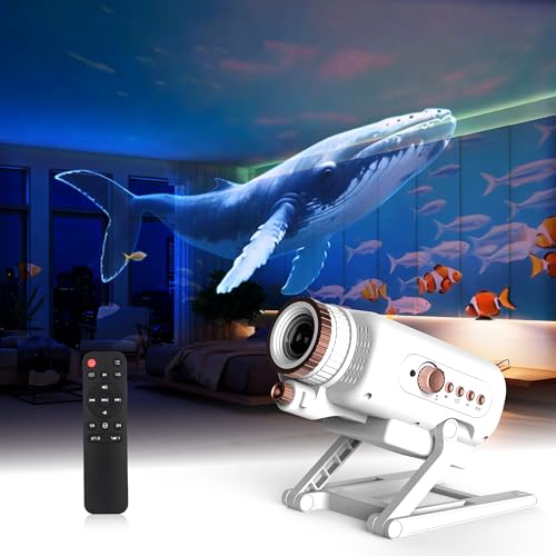 3D Star Projector, Galaxy Projector Ocean Planetarium Night Light with 60 Scenes for Bedroom Decor, Bluetooth Speaker, Remote Control & Timer, Ideal Gift for Adults, Girls, Boys, Christmas & Birthday