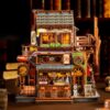 3D Wooden Puzzle for Adults, DIY Model Kit of Street Corner Tavern 485Piece