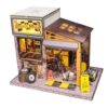 3D Wooden Puzzle for Adults DIY Motorcycle Repair Shop Assembly Kit 213 PCS