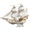 3D Wooden Puzzle Pirate Ship Model - Sailing Ship Building Kit, Adventure, Home Decor Display, Creative Gift for Adults and Teens (386 Pieces)