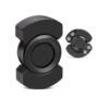 3 in 1 Fidget Toys Adults Spinner Clicker | Magnetic Stainless Steel Bearing for Super Stable Rotation – Enhanced and Habit Breaking Black