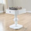 3 in 1 Reversible Chess Table with 2 Drawers for Chess Checker Backgammon