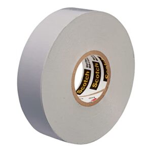 3M Scotch Electrical Tape 35, 3/4 in x 66 ft, 1 Roll, Gray