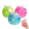 3 Pack Apple Squishy Toys, Apple Fidget Toys, Sensory Squeeze Toys