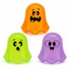 3 Pack Halloween Ghost Squishy Toys, Slow Rising Scented TPR Squeeze Fidgets, Quiet Sensory Toys for Kids Ages 3+, Party Favors, Orange Green Purple