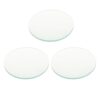 3pcs 10x Convex Optical Lens 90mm Glass for Physics Experiments
