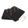 3pcs 3pcs Felt Bulletin Board Wall Panel Black Pin Board