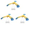 3Pcs Balance Bird Prop, Clear Triangle Stand Classic Gravity Balancing Eagle, Stable Anti-Fall Clear Gravity Principle Demo for Science Teaching