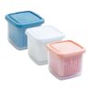 3pcs Berry Storage Containers With Lids - Airtight Produce Keeper Boxes