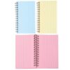 3pcs Colorful Index Cards Notepad with Spiral Binding Rings, Lined