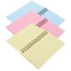 3pcs Colorful Lined Index Cards Notebook with Spiral Rings for Writing