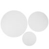 3pcs Cotton Canvas Boards for Artists with Wood Frame, 20 30 40cm