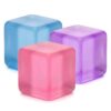 3 Pcs Cube Fidget Toys for Kids Adults, Cute Stress Relief Sensory Toy, Easter Basket Stuffers Birthday Gifts Party Favors Slow Rising Soft Squeeze Decompression Toy for Boys Girls Teens