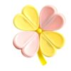 3pcs Four Leaf Clover Magnetic Bag Sealing Clips, 75 x 75 mm,Yellow