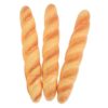 3pcs Funny Bread Shape Ballpoint Pen Orange Plastic Novelty Writing