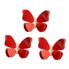 3Pcs Magnetic Chip Clips, Butterfly Shaped Bag Clips for Food Kitchen Clips(red)