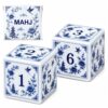 3 Pcs Mahjong Dice Set with PU Leather Storage Bag