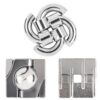 3 PCS Metal Brain Teaser Puzzles Set for Present Gift
