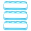 3pcs PVC Test Tube Rack 4 Holes Simple Holder for Laboratory