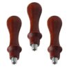 3pcs Retro Solid Wood Wax Stamp Handle for Handmade Sealing Use