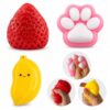 3Pcs Squishy Toys, Soft Sensory Squeeze Fidget Toys for Kids Adults