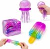3Pcs Taba Squishies Fidget Toys, Popsicle Cube Jellyfish Squeeze Set